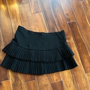 BCBGMaxAzria Black Tiered Mini Skirt